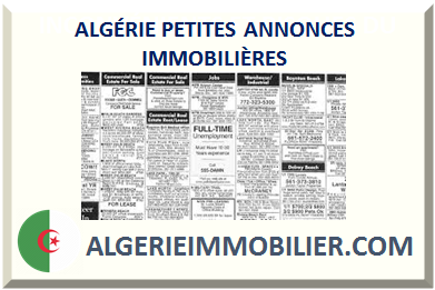 ALGÉRIE PETITES ANNONCES IMMOBILIÈRES 2025
